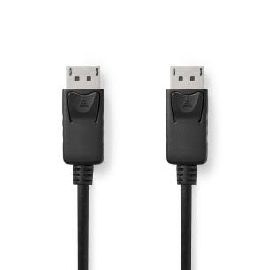 label sort pvc runde m 00 2 nikkelplateret 60hz 4k han displayport han displayport kabel displayport