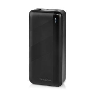 lithium-polymer 65w 0 pd3 45w 0 pd3 usb-c 1x usb micro 1x forbindels input usb-c 1x usb-a 1x tilslutning output 2 output antal a 25 3 0 3 4 2 mah 32000 powerbank nedis