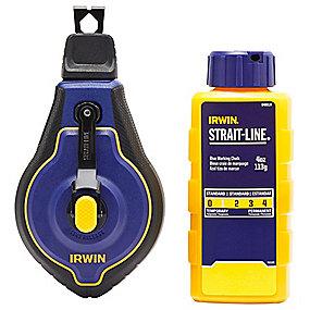materiale abs slagfast i kridt inkl 30m speedline pro kridtsnor strail-line irwin