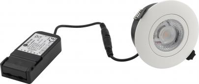 udendrs inde hvid mat 83mm hul 97mm lumen 410 2700k 5w g2 flexible profile low - nordtronic