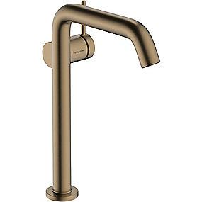 pvd bronze brstet bundventil op push med coolstart fine 240 hndvaskarmatur s tecturis hansgrohe