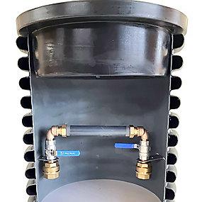 260mm mler qn6 til aftap med ventilst 50mm og lg isoleret med komplet 500mm vandmlerbrnd vandtech