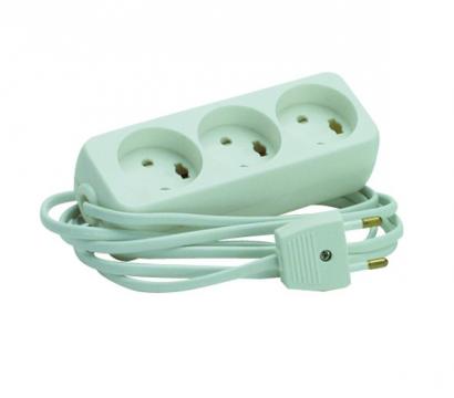 hvid ledning meter 5 og jord med 3-stikdse