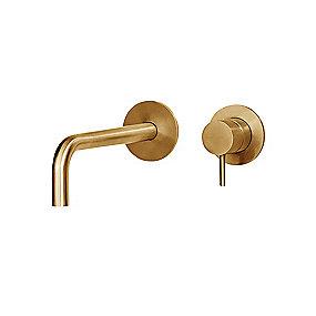 kobber pvd poleret tud 190mm indbygning til sampak hndvaskarmatur line d qtoo