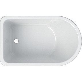 samlet mat alpin-hvid 47cm b babyer til badekar asymmetrisk bambini geberit