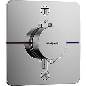 krom udtag 2 til afsprring med indbygning til termostat q comfort showerselect hansgrohe