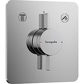 krom udtag 2 indbygning til armatur q duoturn hansgrohe
