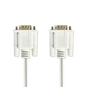 label elfenben pvc runde m 00 2 nikkelplateret han 9-pin d-sub han 9-pin d-sub kabel seriel