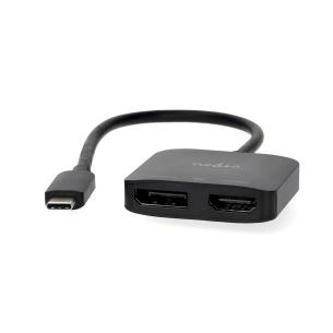 box sort nikkelplateret runde m 20 0 30hz 8k -udgang hdmi hun displayport han usb-c 1 gen 2 3 usb adapter usb-c