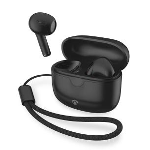 sort stemmestyring understtter mikrofon indbygget opladningsetui trdls opladningsholder control touch timer 16 batteritid maksimal bluetooth hovedtelefoner trdlse fuldt