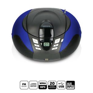 blue player usb and cd radio fm portable blue usb scd-37