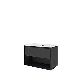 hylde ben 1 skuffe 1 eg sort 81x46 mbelst proline sanibell