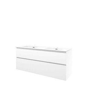 skuffer softclose 2 hjglans hvid 141x46cm mbelst proline sanibell