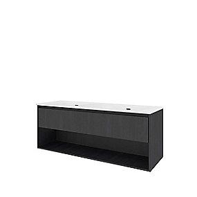 hylde ben 1 skuffe 1 eg sort 141x46cm mbelst proline sanibell