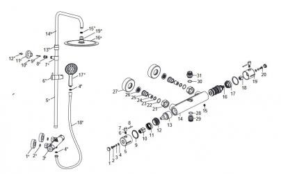 6 nr hndbruser til 24mm holder adora