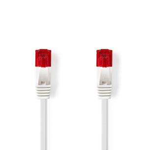 label hvid pvc fladt snagless m 50 0 utp u han rj45 han rj45 kabel 6 kat