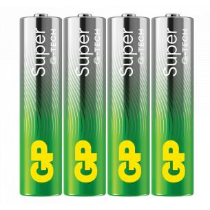 4-pak lr03 batteri aaa alkaline super gp