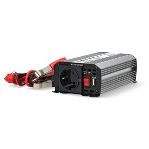 slv cigarettnder batteriklemmer w 600 peak-effekt w 300 hz 50 ac v 230 usb-a 3 7 cee f type strmudgangsforbindelse enhedens dc v 12 indgangsspnding sinus modificeret inverter power