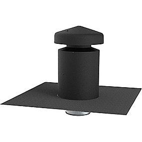 isolering 50mm og tagpap integreret med sort 0-5gr tag fladt 200 ventilationshtte