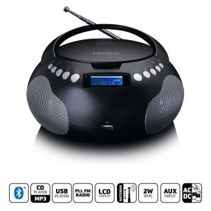 sort bluetooth og usb med mp3 cd radio brbar