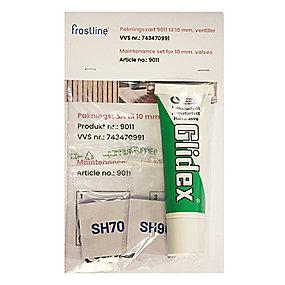 hanefedt inkl 10mm dobbeltarmatur til 9011 pakningsst frostline