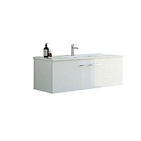 vask amber hjglans hvid skuffe 1 121cm mbelpakke mido dansani