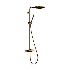 bronze brstet termostat med showerpipes ecosmart 1jet 260 puro s pulsify hg