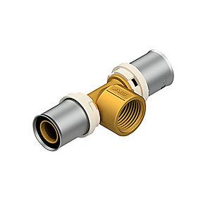 brass eco - press 4-20 20-3 muffe med t-stykke futura