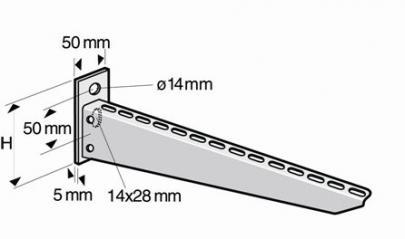 crp500-x 500mm vgbeslag konsol