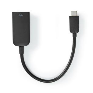 plastikpose sort pvc nikkelplateret runde m 20 0 60hz 4k -udgang hdmi han usb-c 1 gen 2 3 usb adapter usb-c