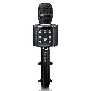 sort belysning og hjttaler med -karaokemikrofon bluetooth
