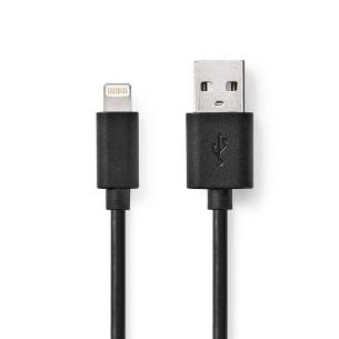 label sort pvc runde m 00 2 nikkelplateret mbps 480 han usb-a 8-pin lightning apple 0 2 usb kabel lightning