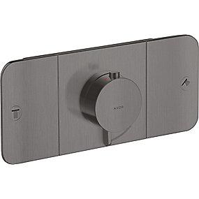 krom sort brstet afsp 2 med termostat one axor hansgrohe