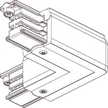 hvid venstre gr 90 3-faset l-stykke global