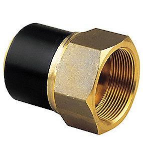 messing pe100-sdr11 pn16 2 1 1 x mm 63 overgangsmuffe pe plus elgef fischer georg
