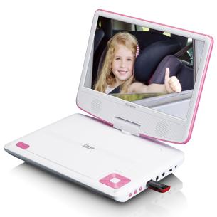 pink monteringsbeslag og usb-hovedtelefoner med dvd-afspiller 9 brbar