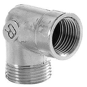 messing forkromet nippel muffe 2 1 vinkel