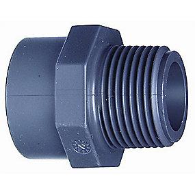 4 3 - mm 25 20 overgangs-muffenippel pvc gf