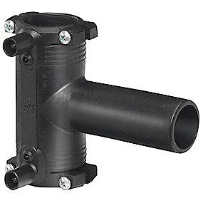 holdevrktj integreret med lige pe100-sdr11 pn16 90 mm 63 t-stykke el-svejse pe plus elgef fischer georg