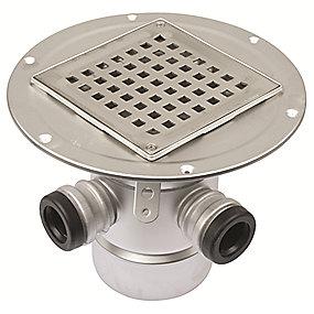 stl rustfrit fliser beton til smremembran samt sideindlb og aflb mm 110 lodret med gulvaflb square cher bl