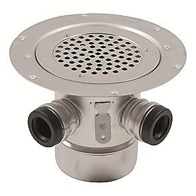 stl rustfrit vinyl til aflb mm 110 lodret og sideindlb med gulvaflb circle cher bl