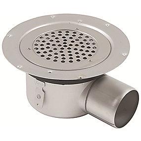 stl rustfrit vinyl til udlb mm 75 vandret med gulvaflb circle cher bl