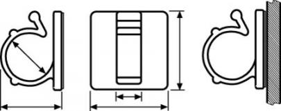 ra3 0mm 3 hvid kabelholder