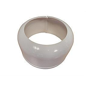 mm 110 2-delt plast hvid muffeskjuler