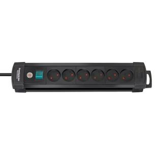sort - ledning mtr 3 m blindhul u jord u 6-stikdse premium-line