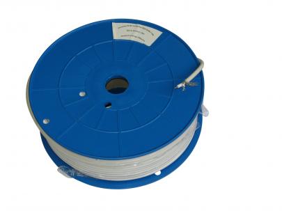 indendrs - dobbeltskrmet m 100 hvid 7mm antennekabel