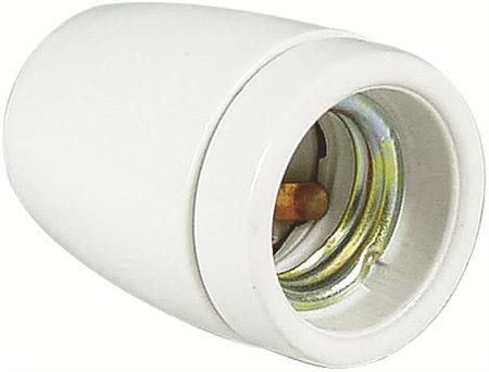 jordskrue med m10 hvid e27 porceln fatning