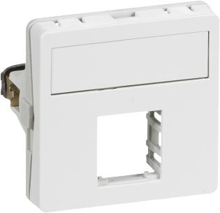 konnektor 1xrj45 f hvid modul 1 t1 dataudtag fuga lk