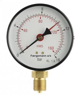studs nedadrettet mvs 0-250 bar 0-25 2x100 1 manometer