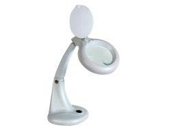 hvid 12w bordfod p luplampe